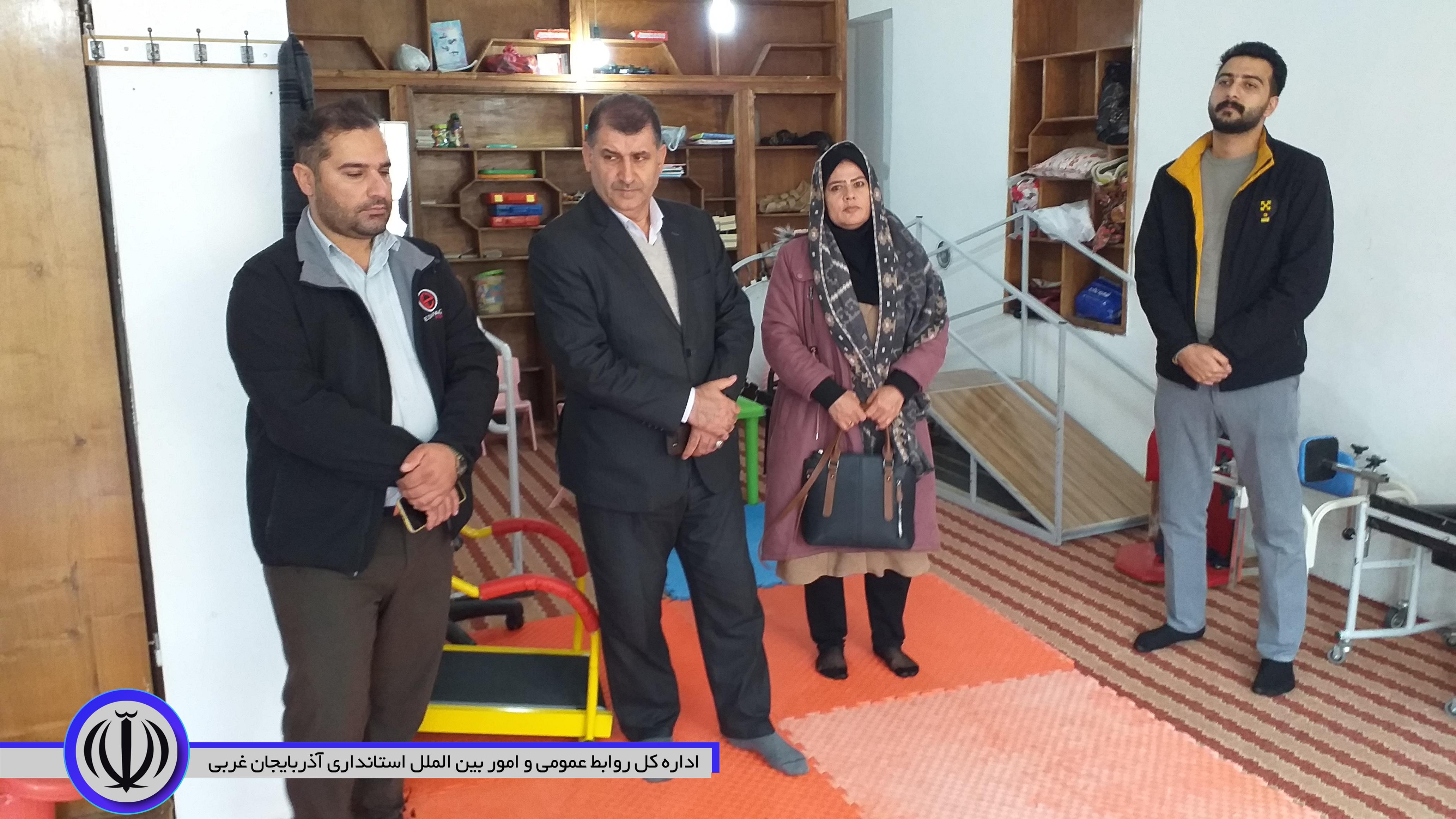 بازدید فرماندار اشنویه از مرکز آموزشی و توانبخشی کم توان ذهنی زیر 14 سال بهار زندگی در اشنویه