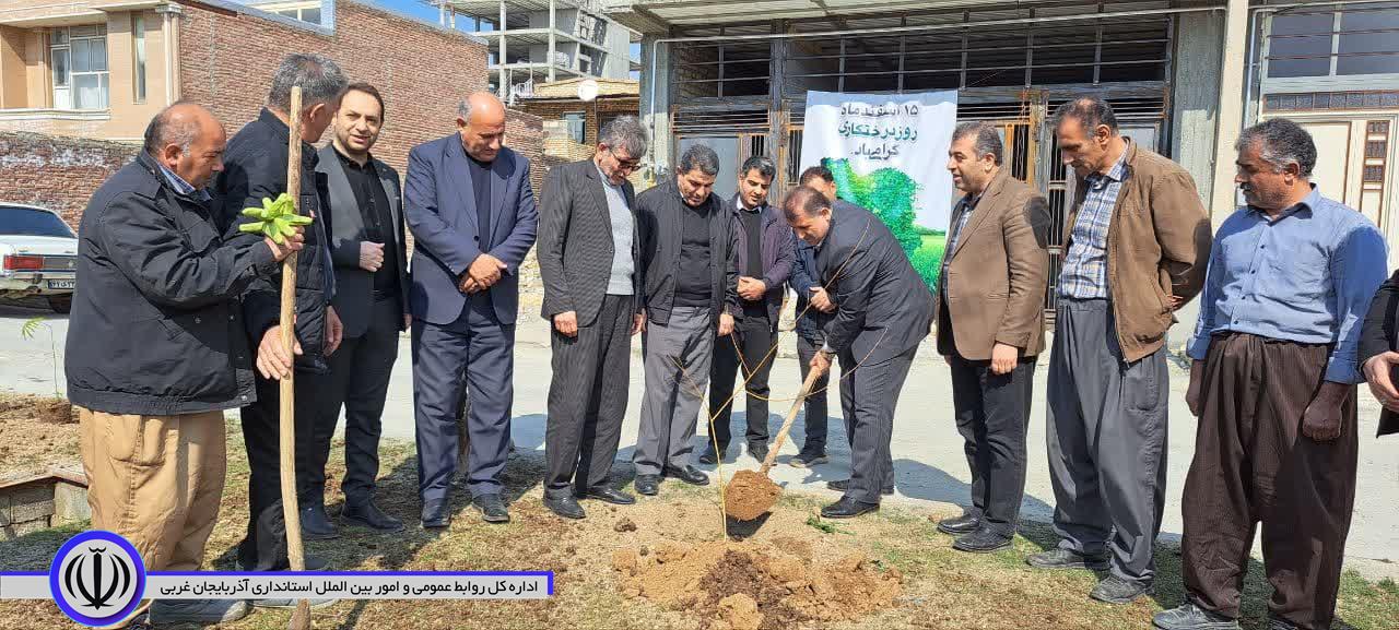 گزارش تصویری نهالکاری بمناسبت روز درختکاری با حضور سید علی ترابی فرماندار شهرستان اشنویه